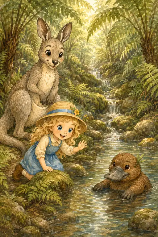 Sample artwork from Dot and the Kangaroo