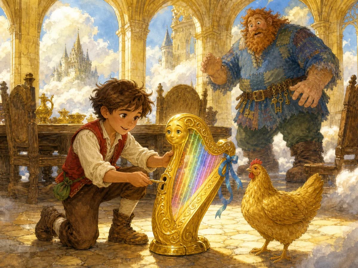 Sample artwork from Jack and the Beanstalk