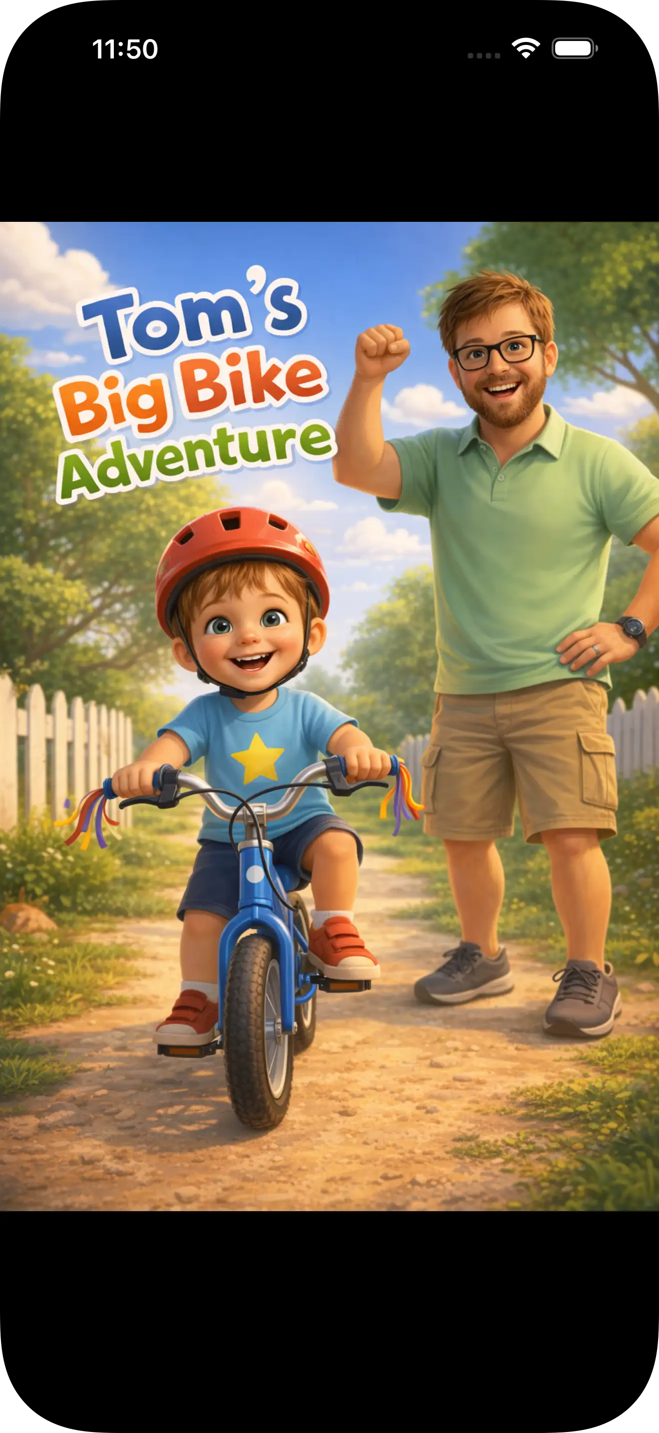 Every book is made for one child. app screen