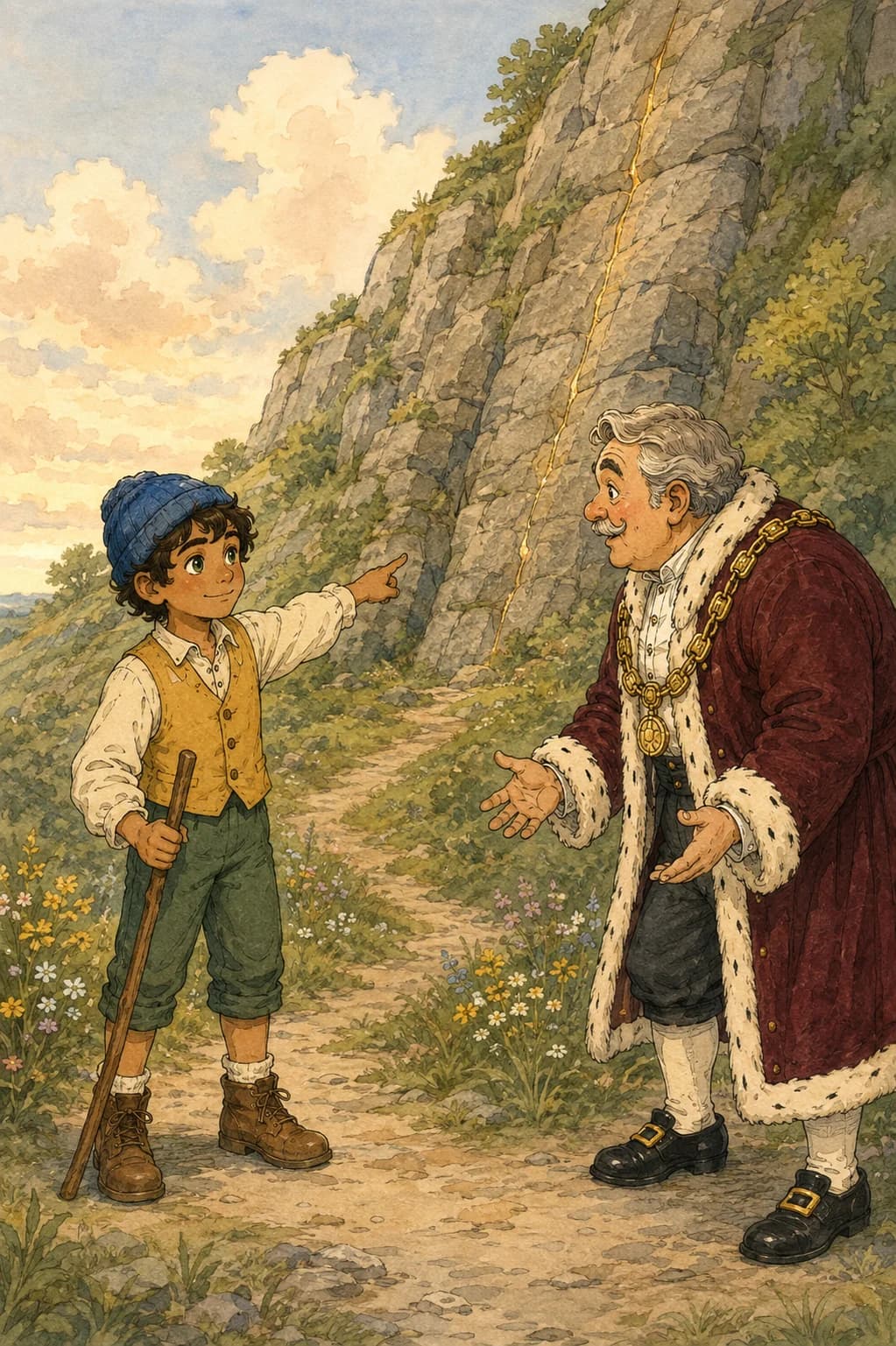 Sample artwork from The Pied Piper of Hamelin