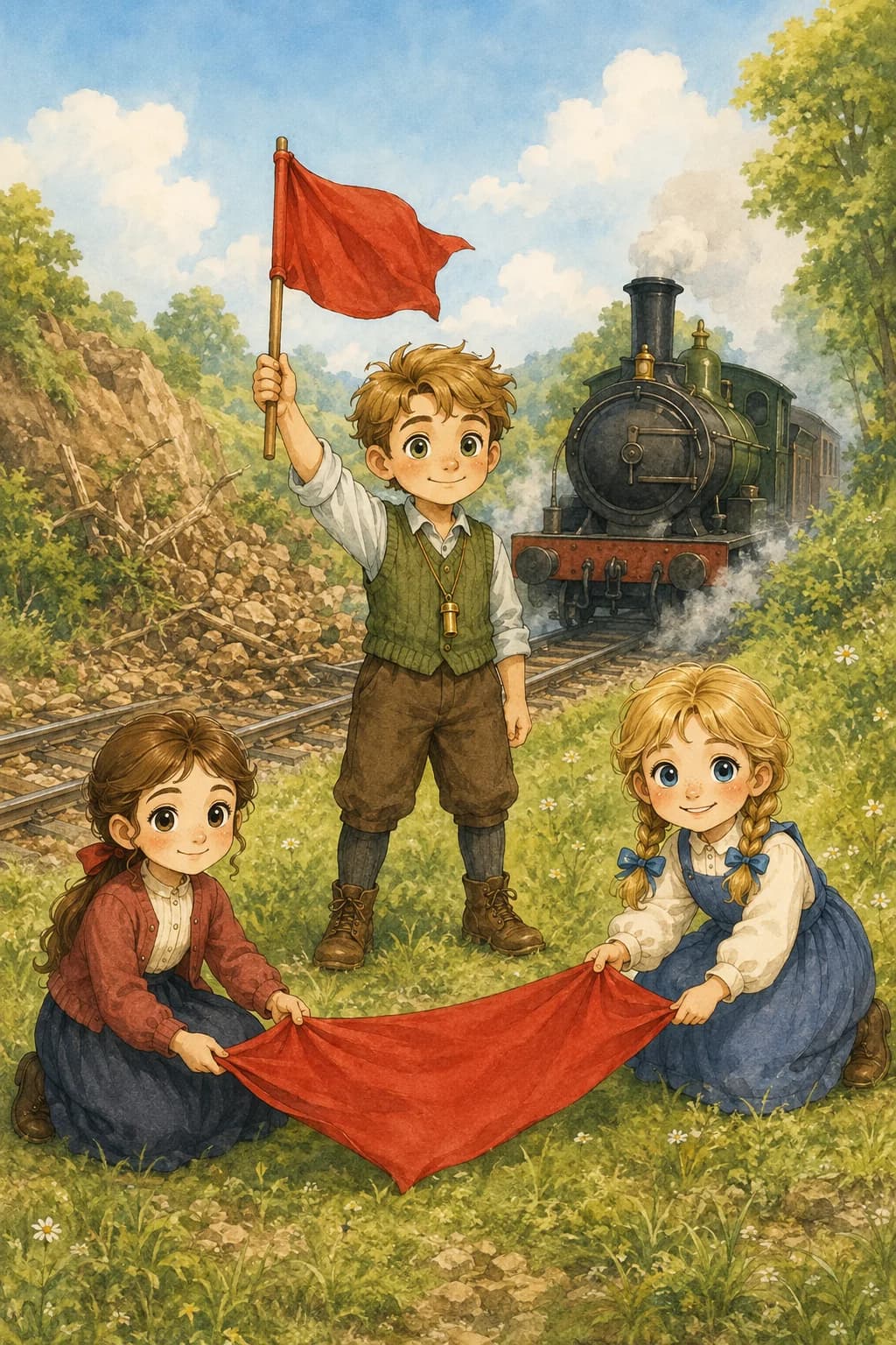 Sample artwork from The Railway Children